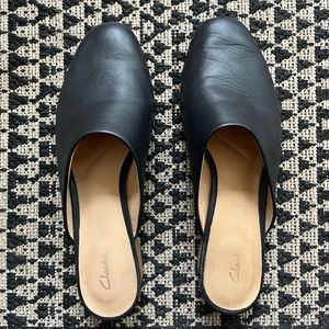 Clarks pure blush mules